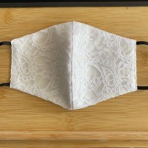Face Mask 🤍 Reversible Lace Cotton